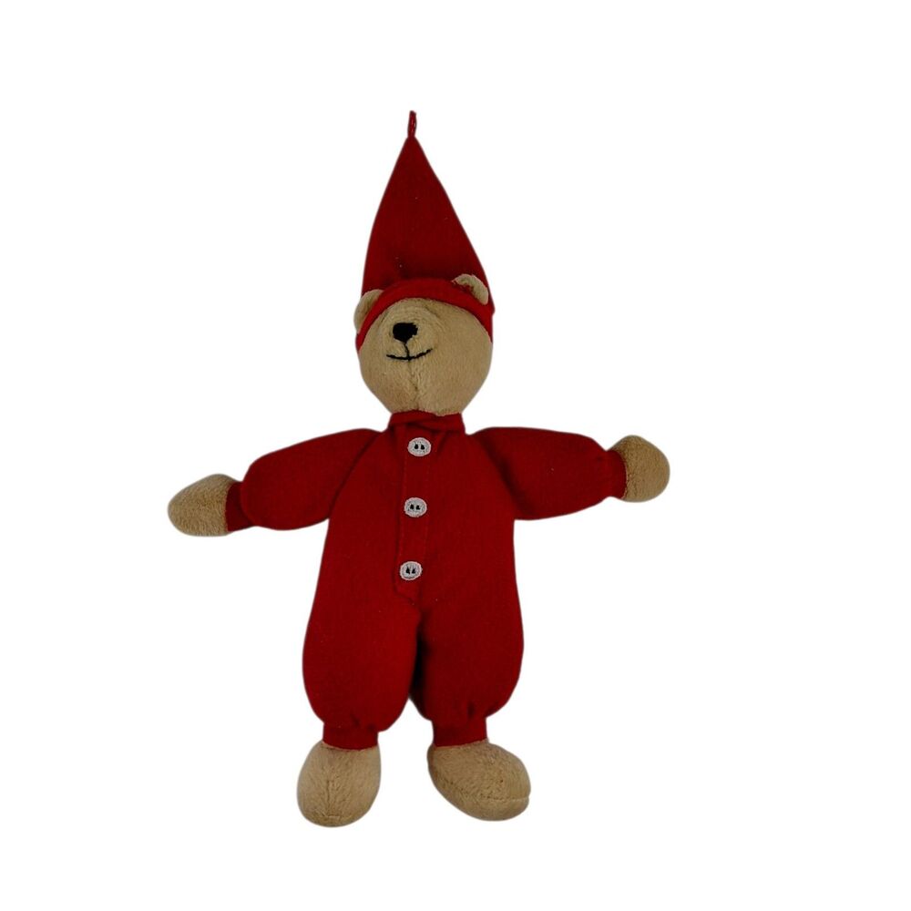 North American Bear Co. Sleepy Head Long John Rattle Teddy Bear Vtg 1995